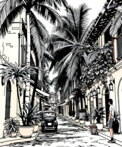 Sepia Drawing Paint Numbers