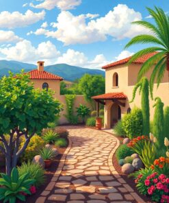 Vineyard Oasis Paint Numbers