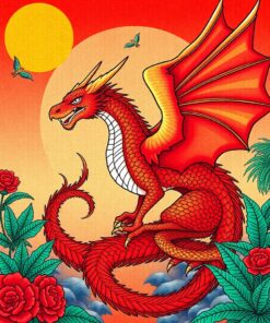 Red Dragon Paint Numbers