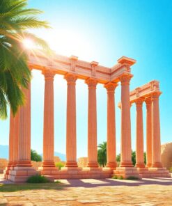 Ancient Pillars Paint Numbers