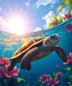 Realism Turtle Paint Numbers