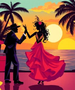 Sunrise Dance Paint Numbers