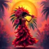 Tropical Sunrise Dance Paint By Numbers