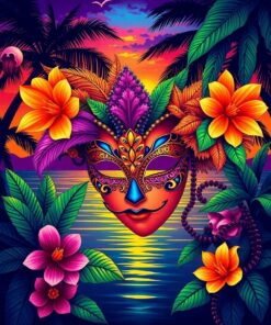 Masquerade Glow Paint Numbers