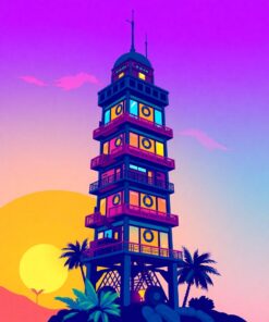 Mixtape Tower Paint Numbers