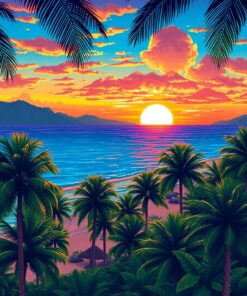 Over Waikiki Paint Numbers