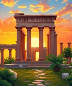 Temple Ruins Paint Numbers