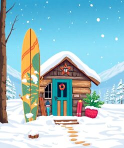 Snow Shack Paint Numbers