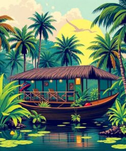 Swamp Getaway Paint Numbers