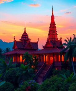 Temple Dusk Paint Numbers