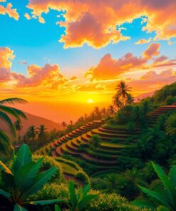 Terraced Sunset Paint Numbers