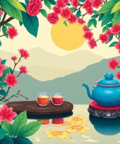 Tropical Tetsubin Tea Time Paint By Numbers