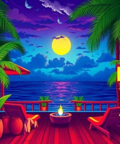 Tiki Glow Paint Numbers