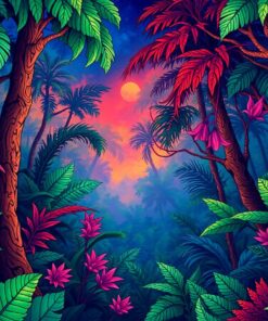 Twilight Woodlands Paint Numbers