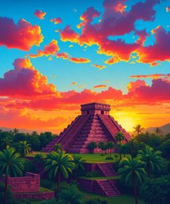Uxmal Sunset Paint Numbers