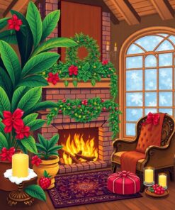 Holiday Hearth Paint Numbers