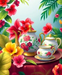 Tea Set Paint Numbers