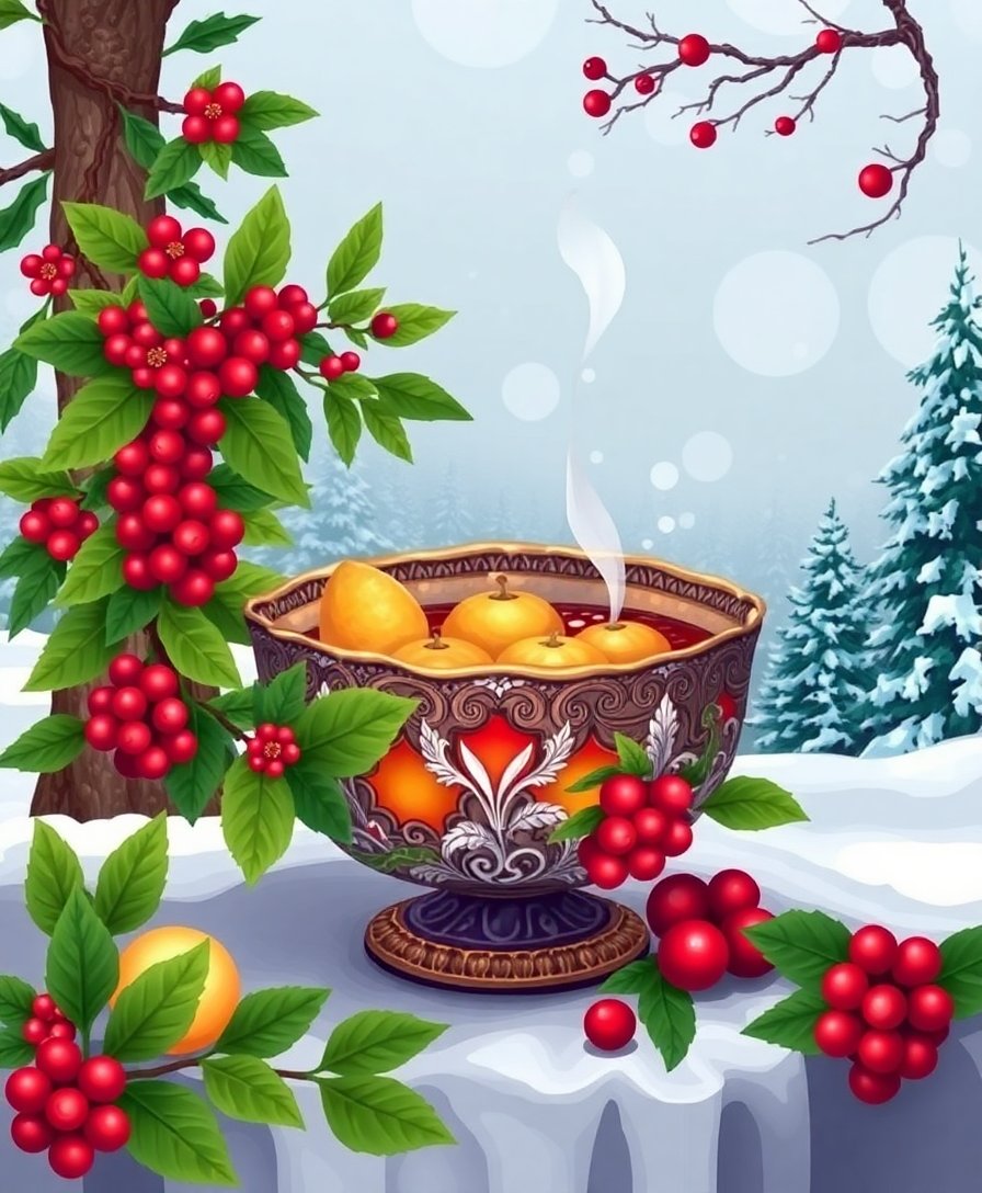 Wassail Bowl Paint Numbers Wassail Bowl Paint Numbers