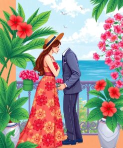 Balcony Kiss Paint Numbers