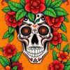 Vintage Calavera Paint Numbers