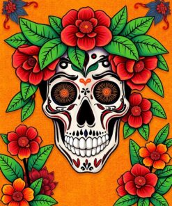 Vintage Calavera Paint Numbers
