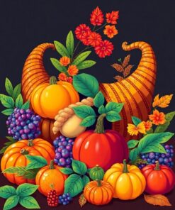 Harvest Cornucopia Paint Numbers