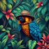 Tropical Vintage Jungle Observer paint by numbers