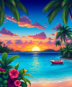 Lagoon Horizon Paint Numbers