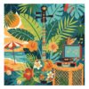 Tropical Vintage Shamisen Melody Paint By Numbers