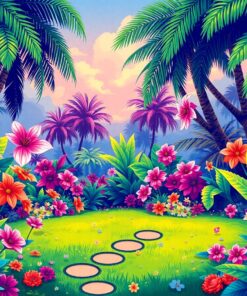 Tropical Wonderland Lawn Game Paint By Numbers