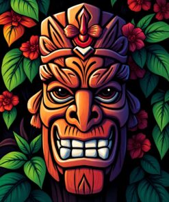 Carved Tiki Paint Numbers