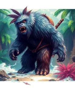 Tropical Yeti Expedition Paint By Numbers