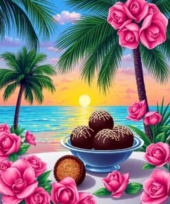 Beside Palms Paint Numbers