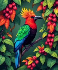 Tropical Vines Paint Numbers