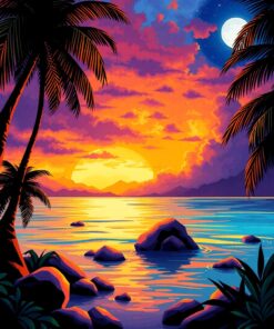 Island Flame Paint Numbers