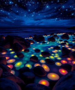 Ocean Bioluminescence Paint Numbers