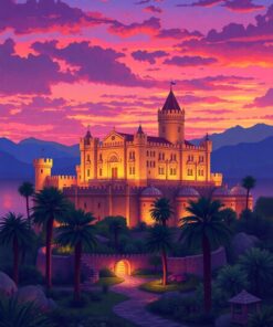 Palm Fortress Paint Numbers