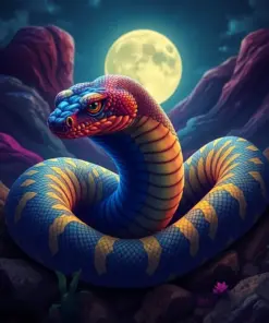 Twilight Serpent paint by numbers