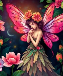 Botanical Fairy Paint Numbers
