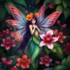 Twilight Tropical Botanical Fairy Paint By Numbers