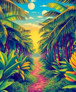 Banana Grove Paint Numbers