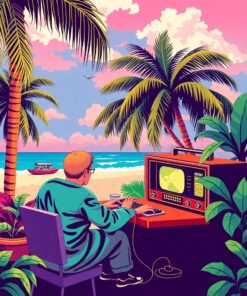 Tropical Scene Paint Numbers