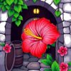 Island Hibiscus Paint Numbers