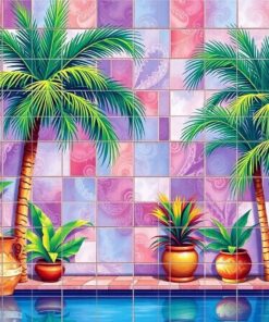 Uncovering Realistic Palm Tiles Paint By Numbers