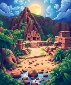 Moon Ruins Paint Numbers