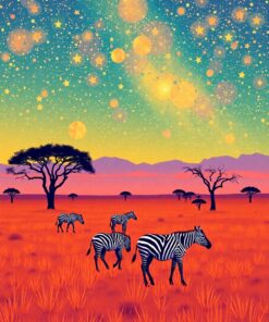 Safari Stars Paint Numbers