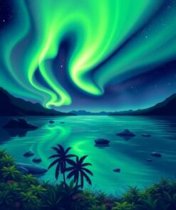 Aurora Skies Paint Numbers