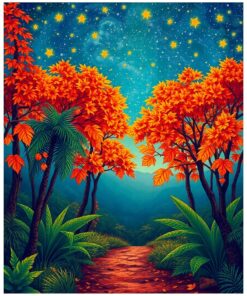 Autumn Stars Paint Numbers