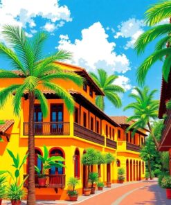 Under Tropical Colonial Balconies Paint By Numbers