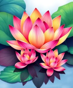 Pond Petals Paint Numbers